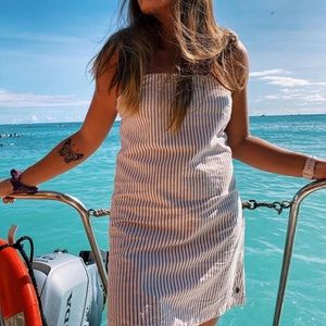 Rip Curl White and Orange Dress